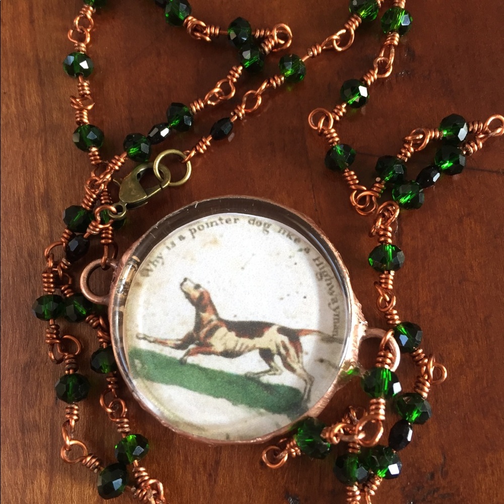 Thaumatrope spinning pendant WATCH VIDEO soldered necklace pointer